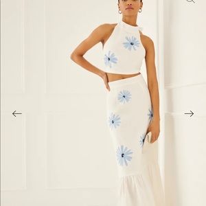 Something Navy Embroidered Set